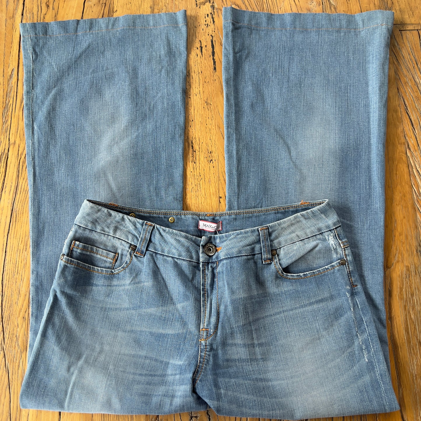 wide leg denim jeans