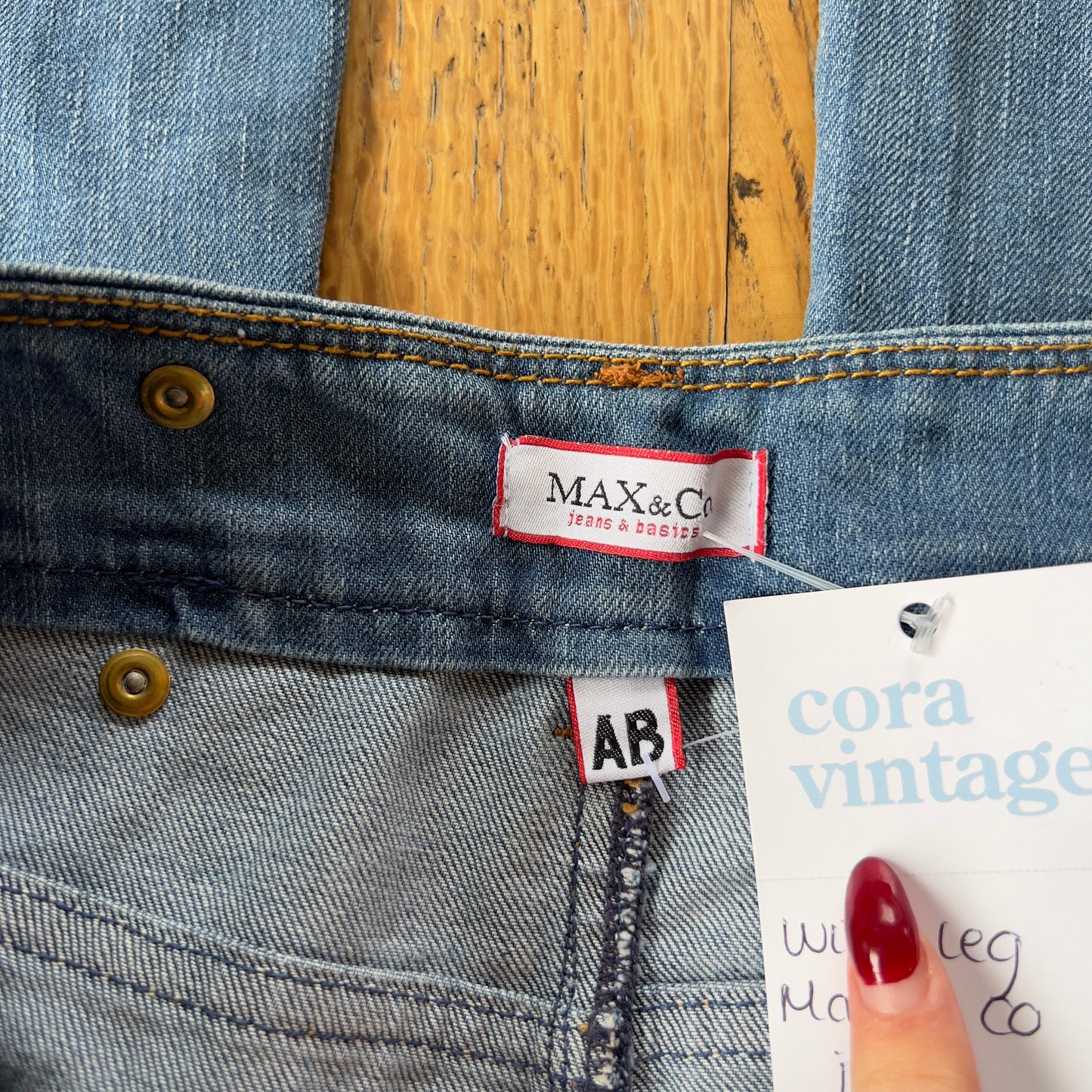 wide leg denim jeans