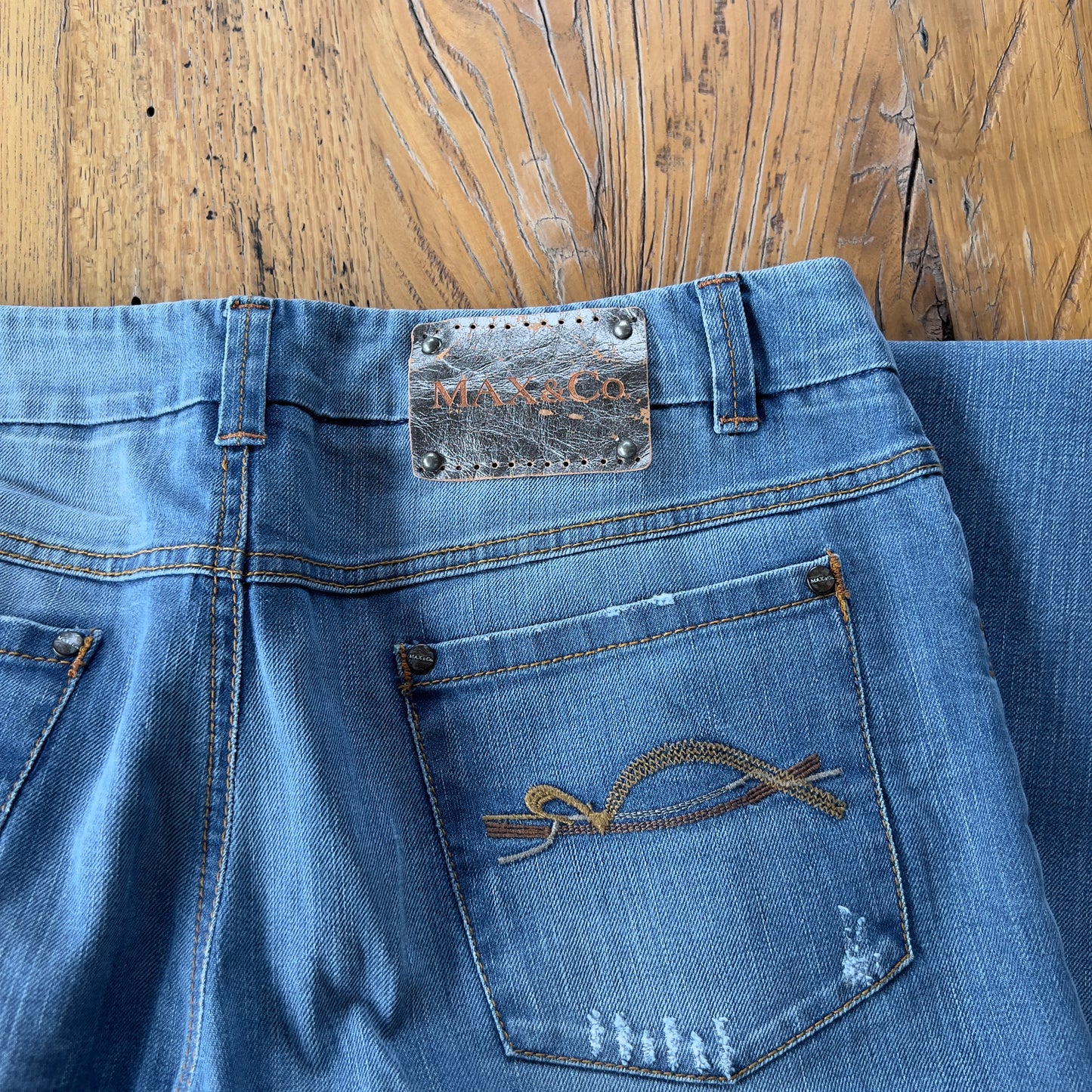 wide leg denim jeans