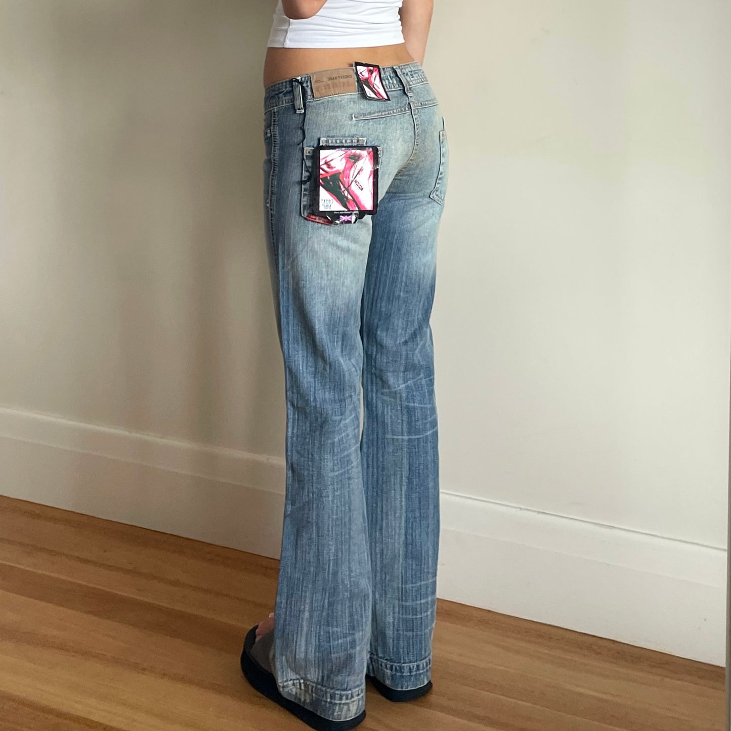 deadstock low rise wide leg jeans