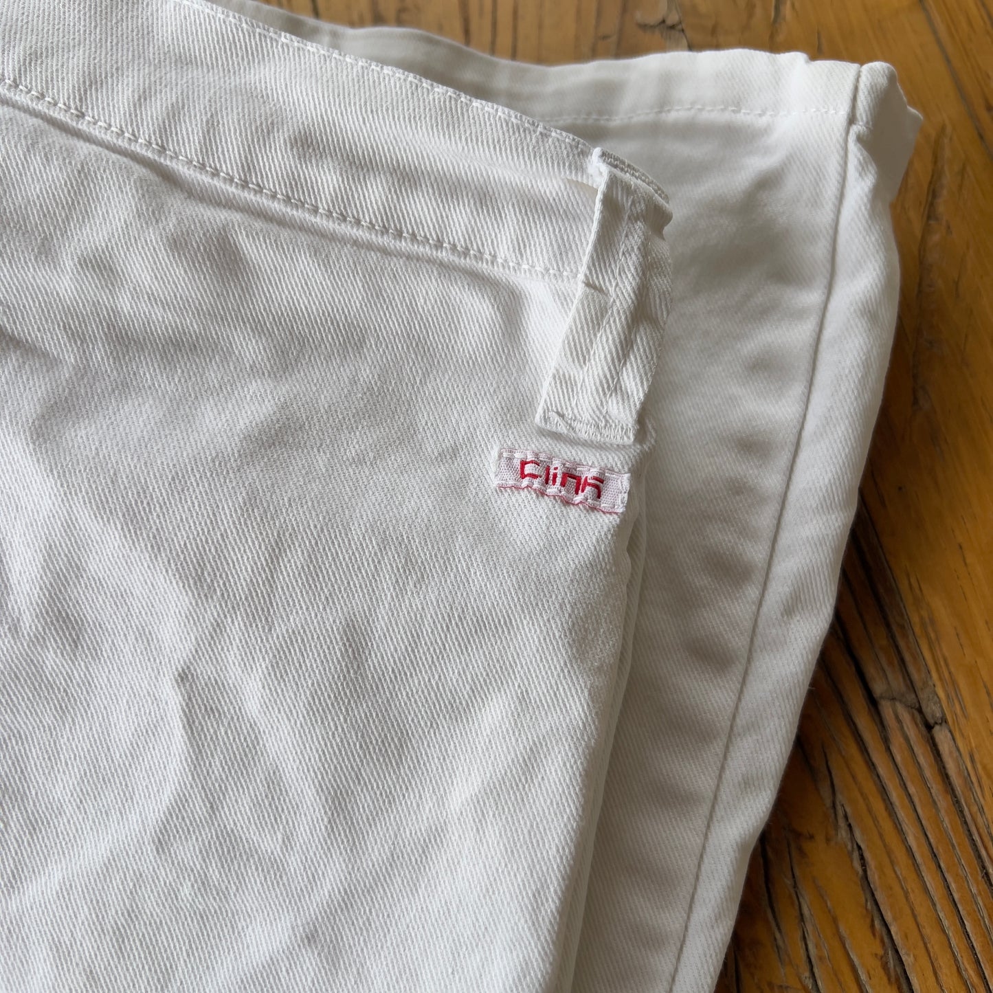 white low rise jeans