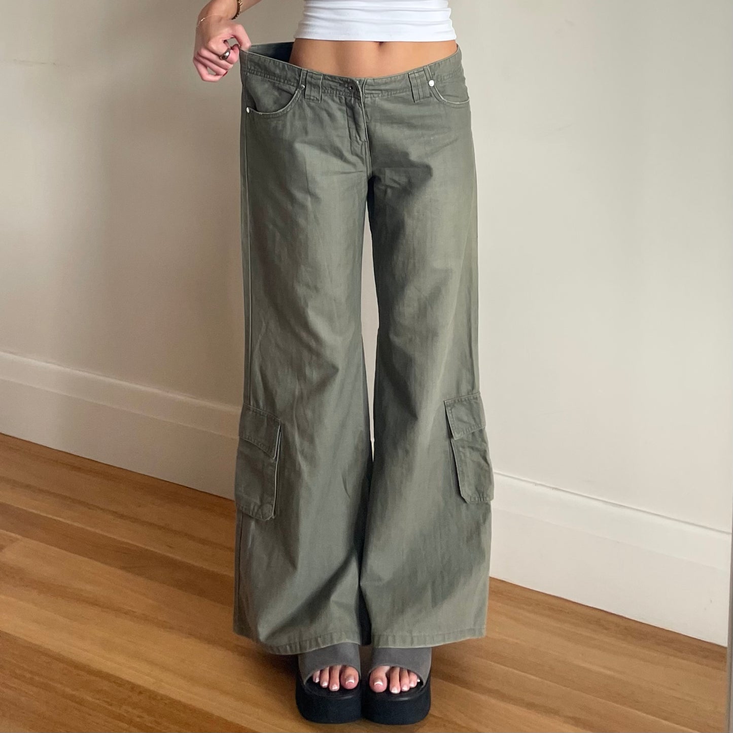 y2k Billabong khaki cargo pants