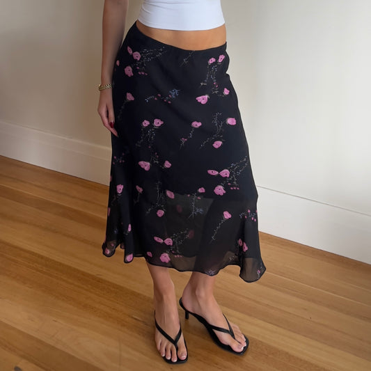floral maxi skirt