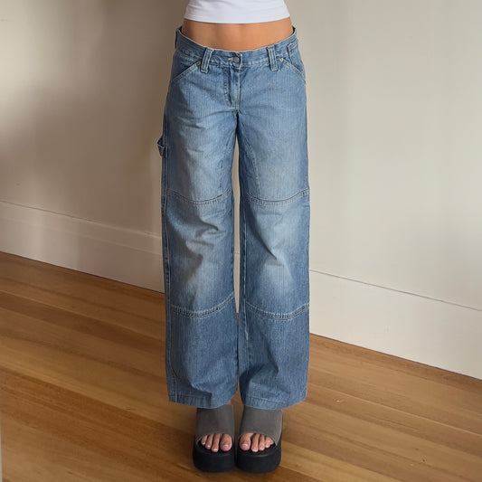 wide leg denim jeans
