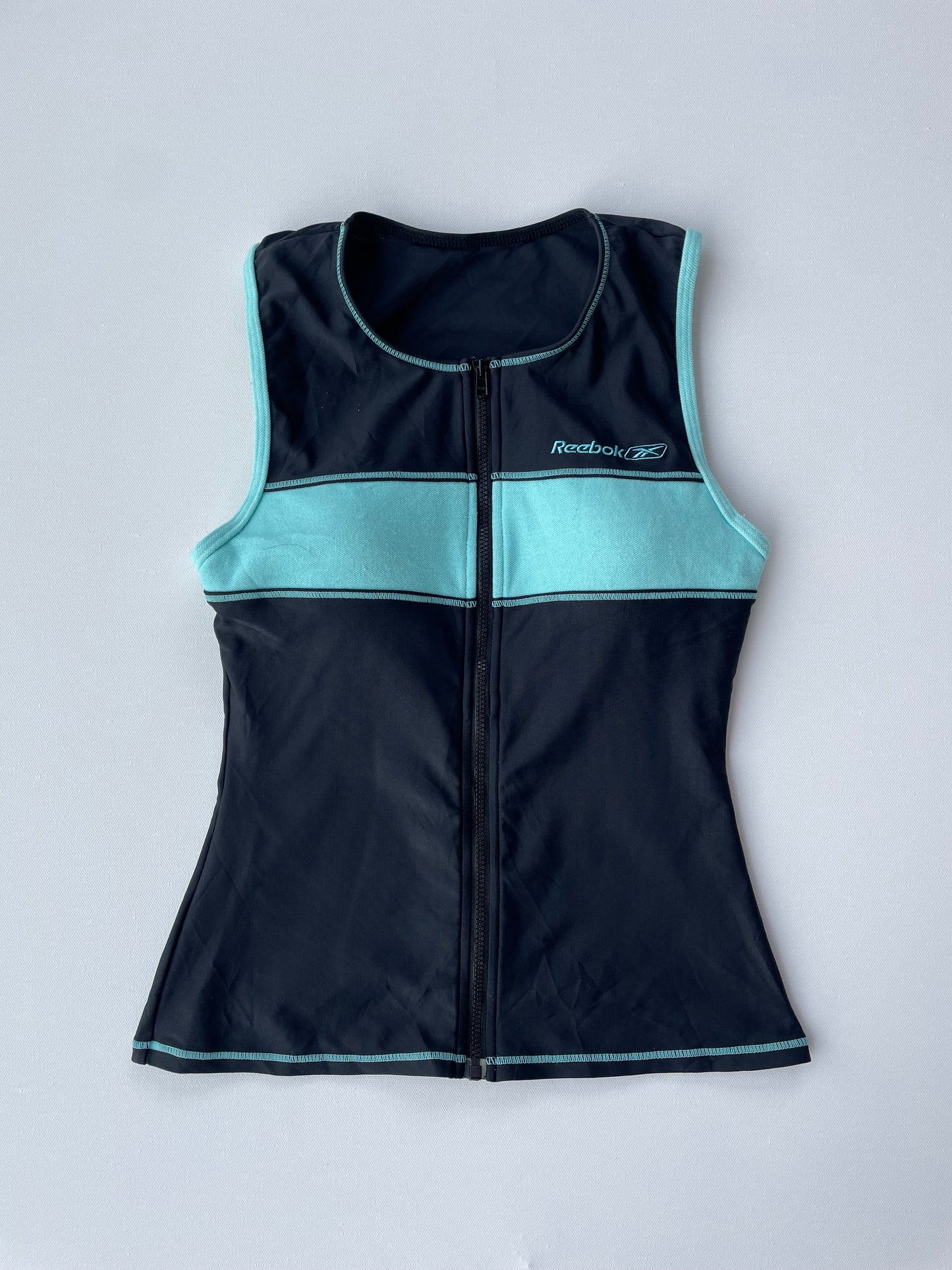 2000s Reebok zip up sports tank