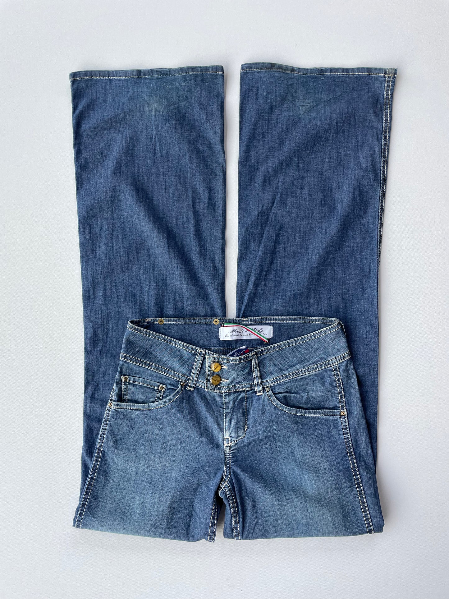 low rise baggy denim jeans