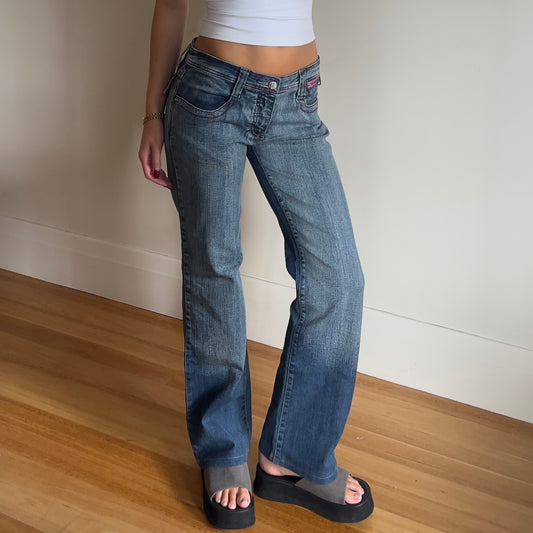 bootcut denim jeans