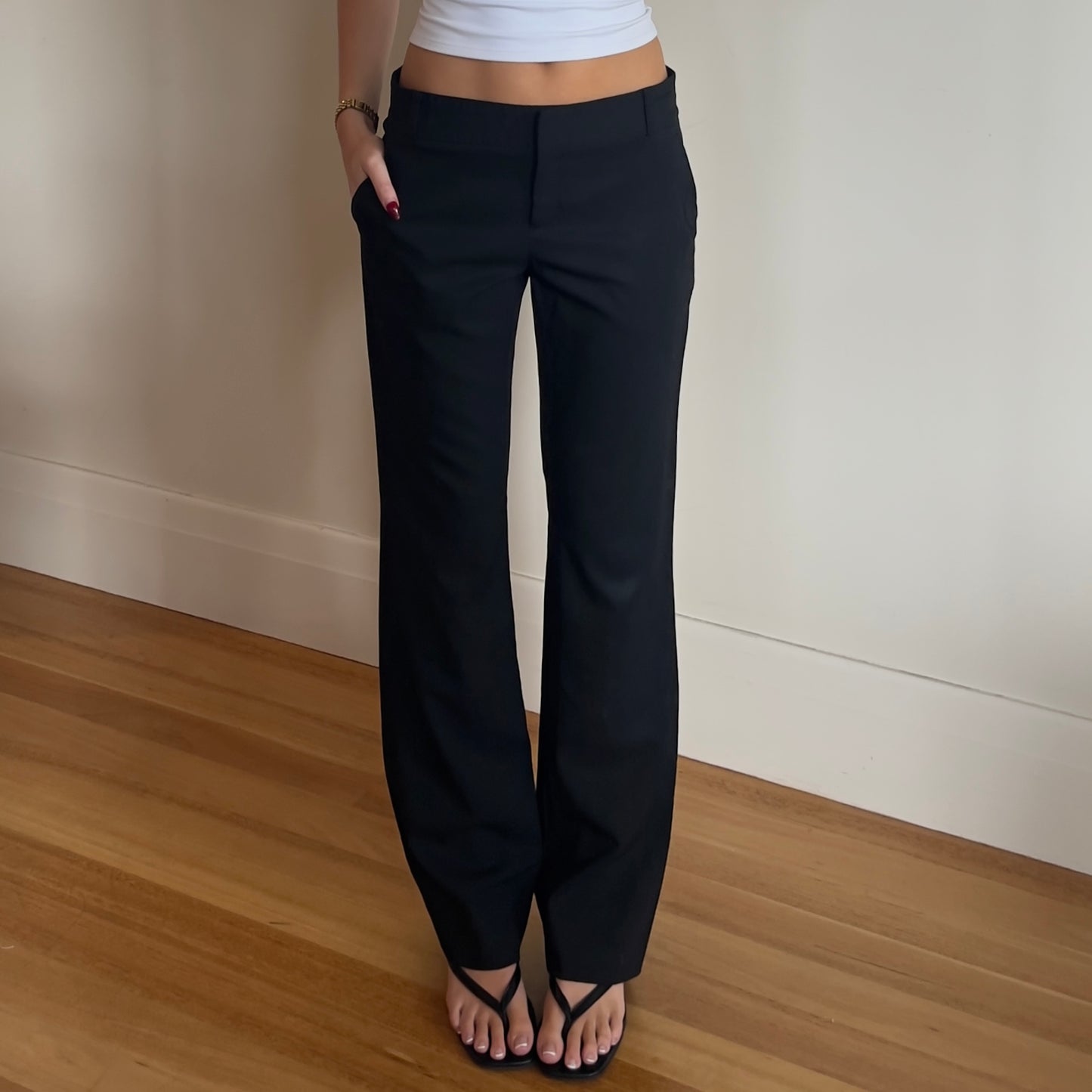 black trousers