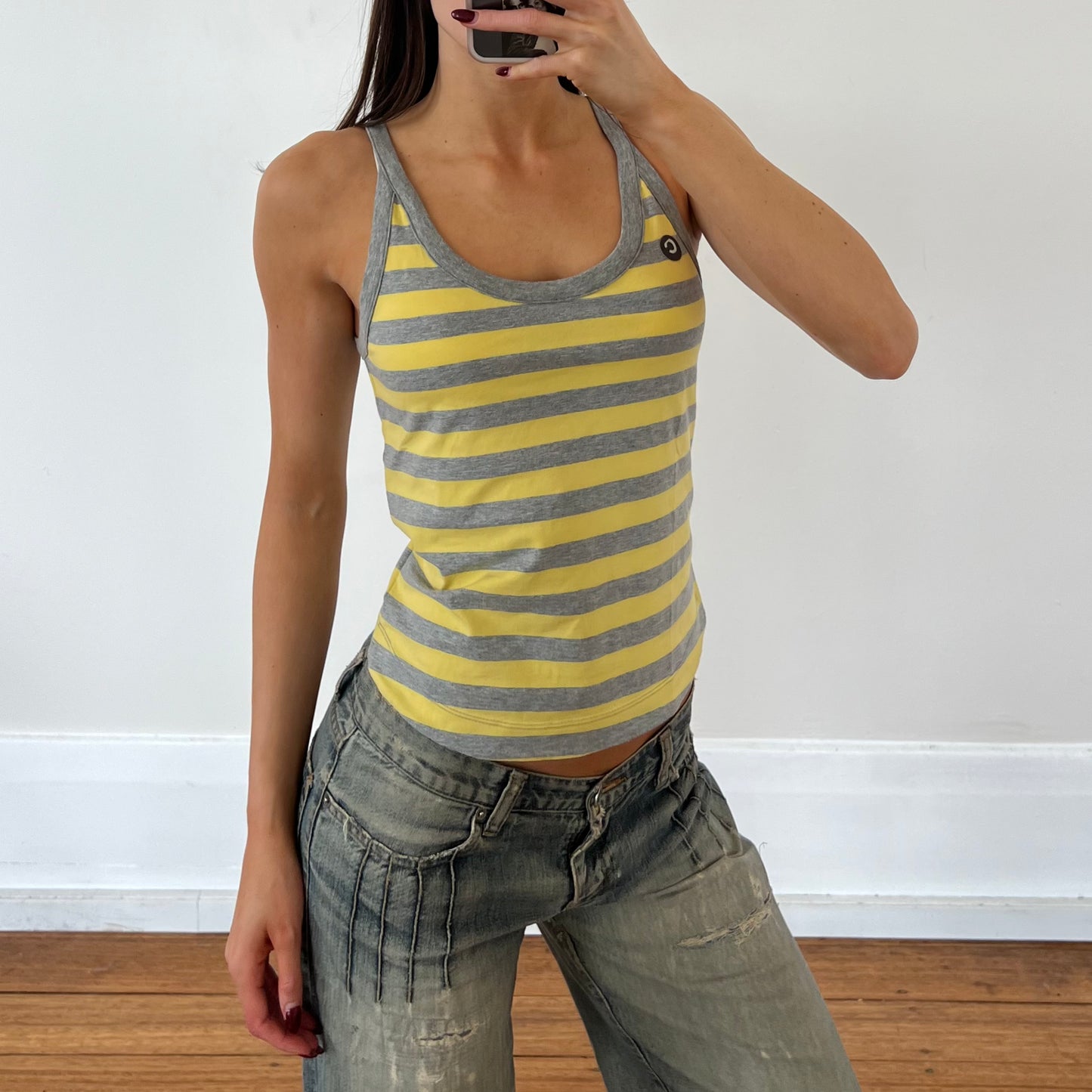 yellow stripe tank