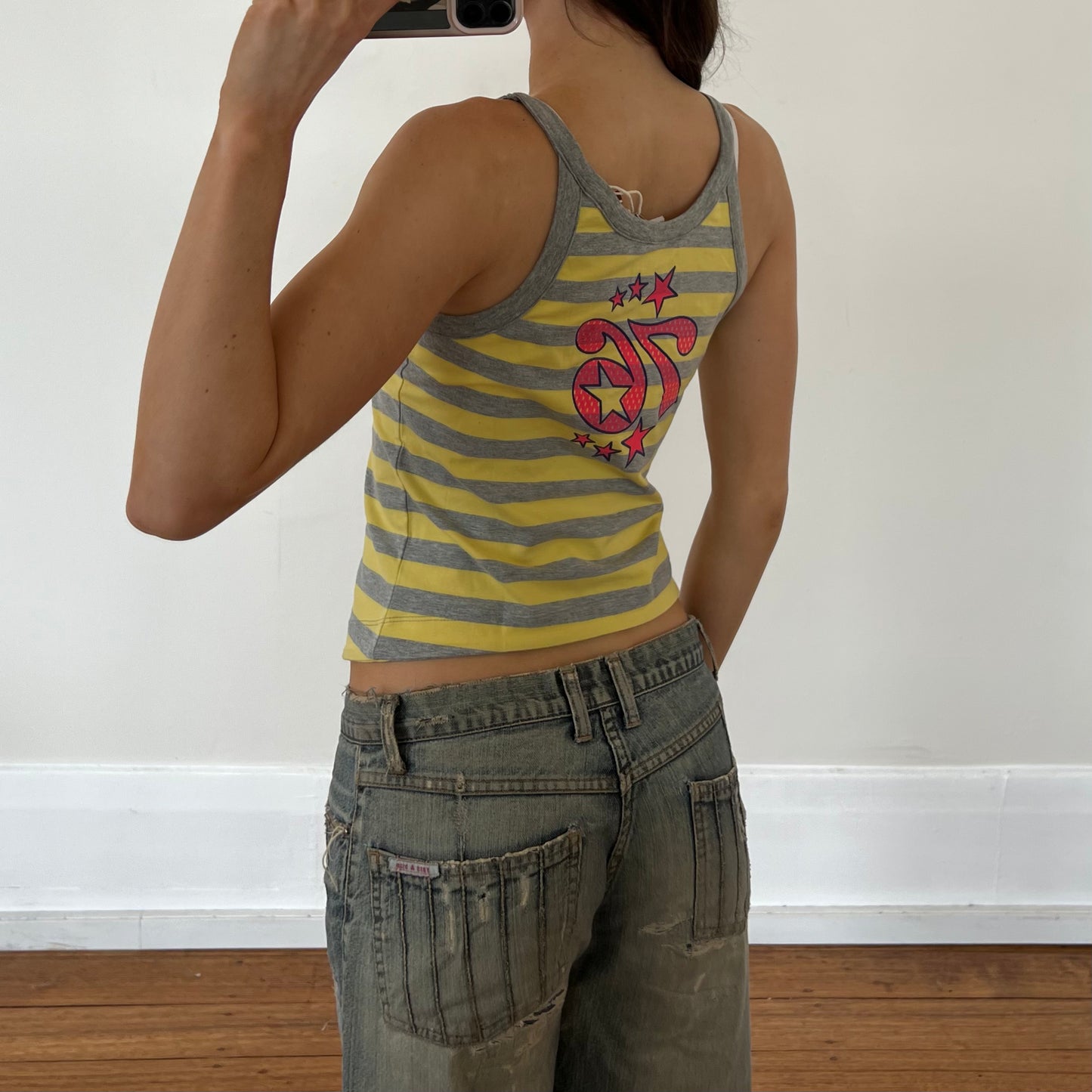 yellow stripe tank