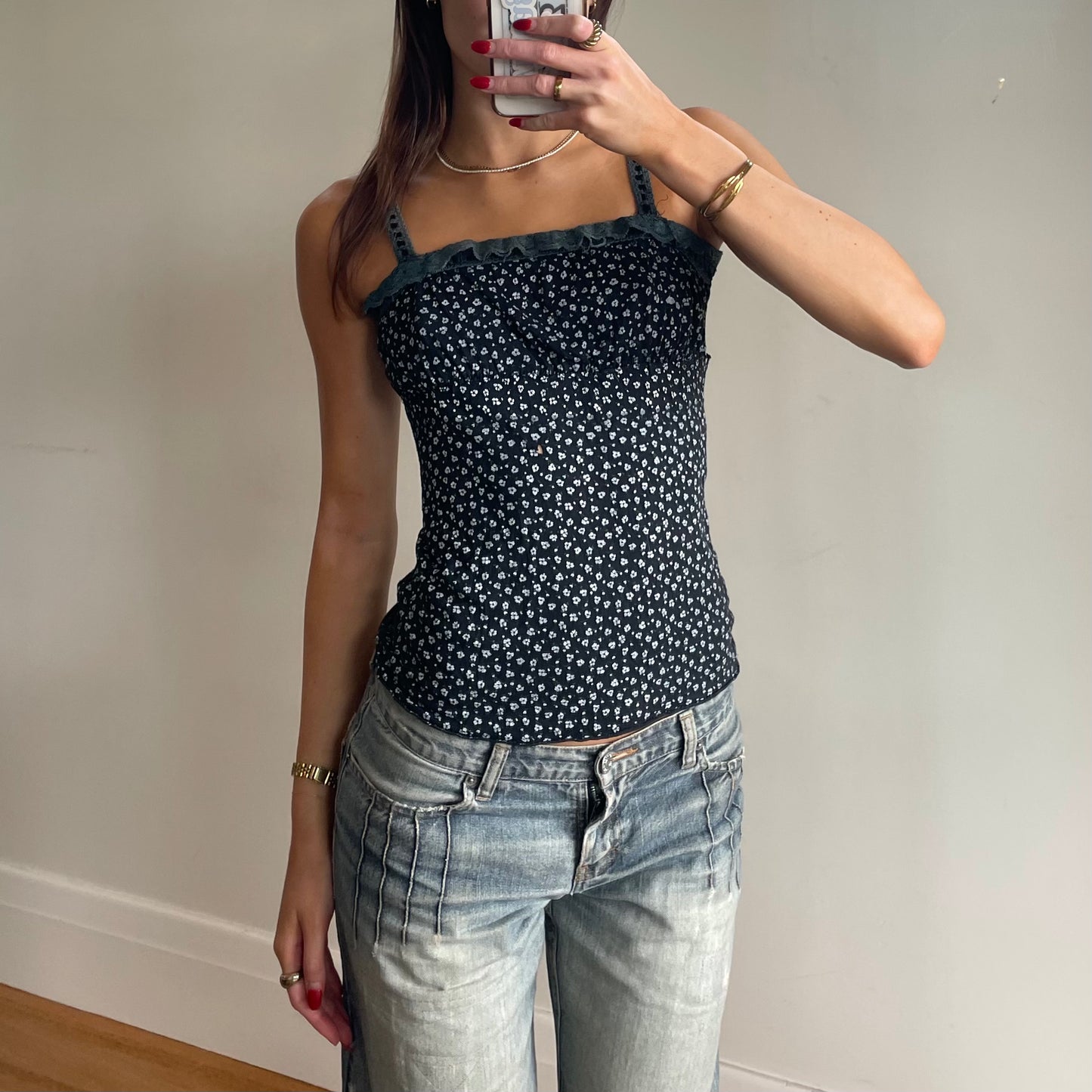 90s floral cami