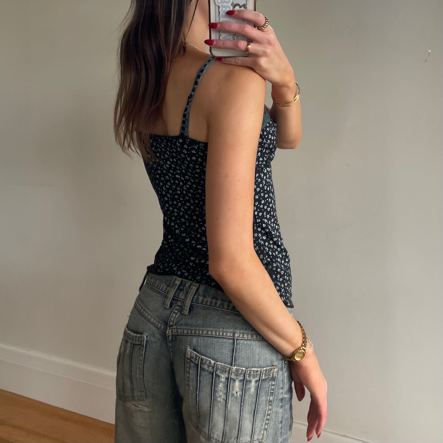 90s floral cami