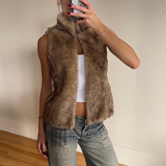 faux fur vest