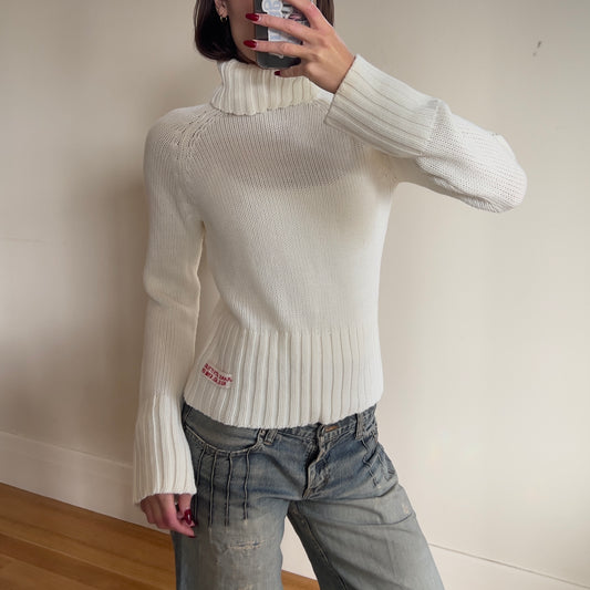cream knit jumper