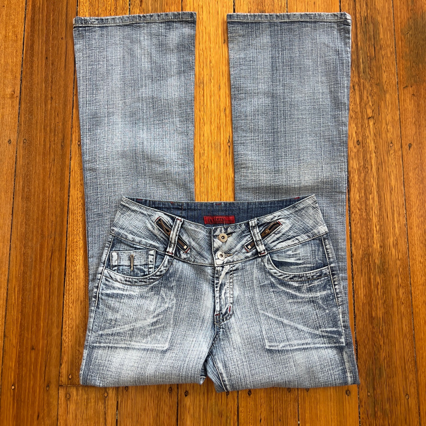 light wash bootcut jeans