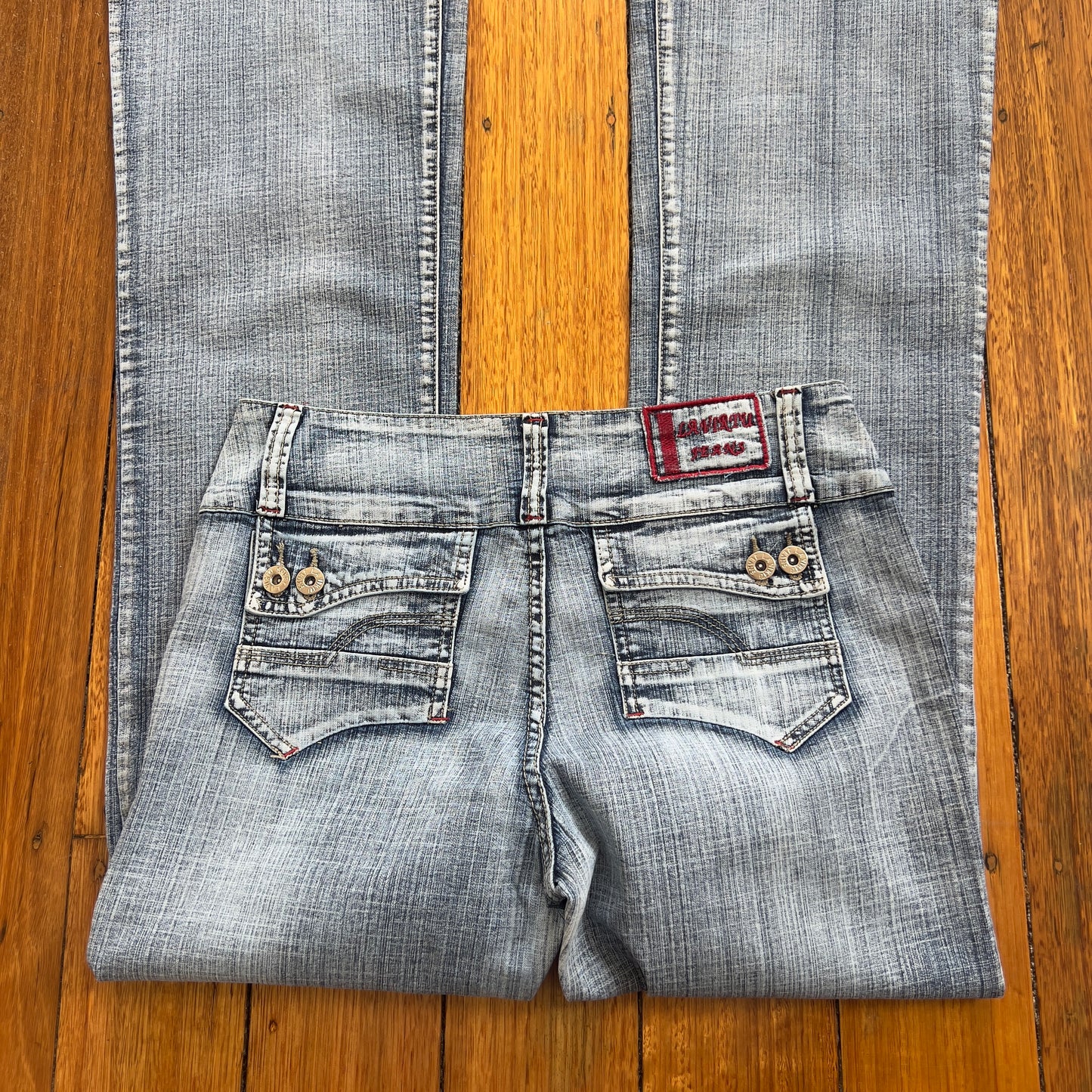 light wash bootcut jeans