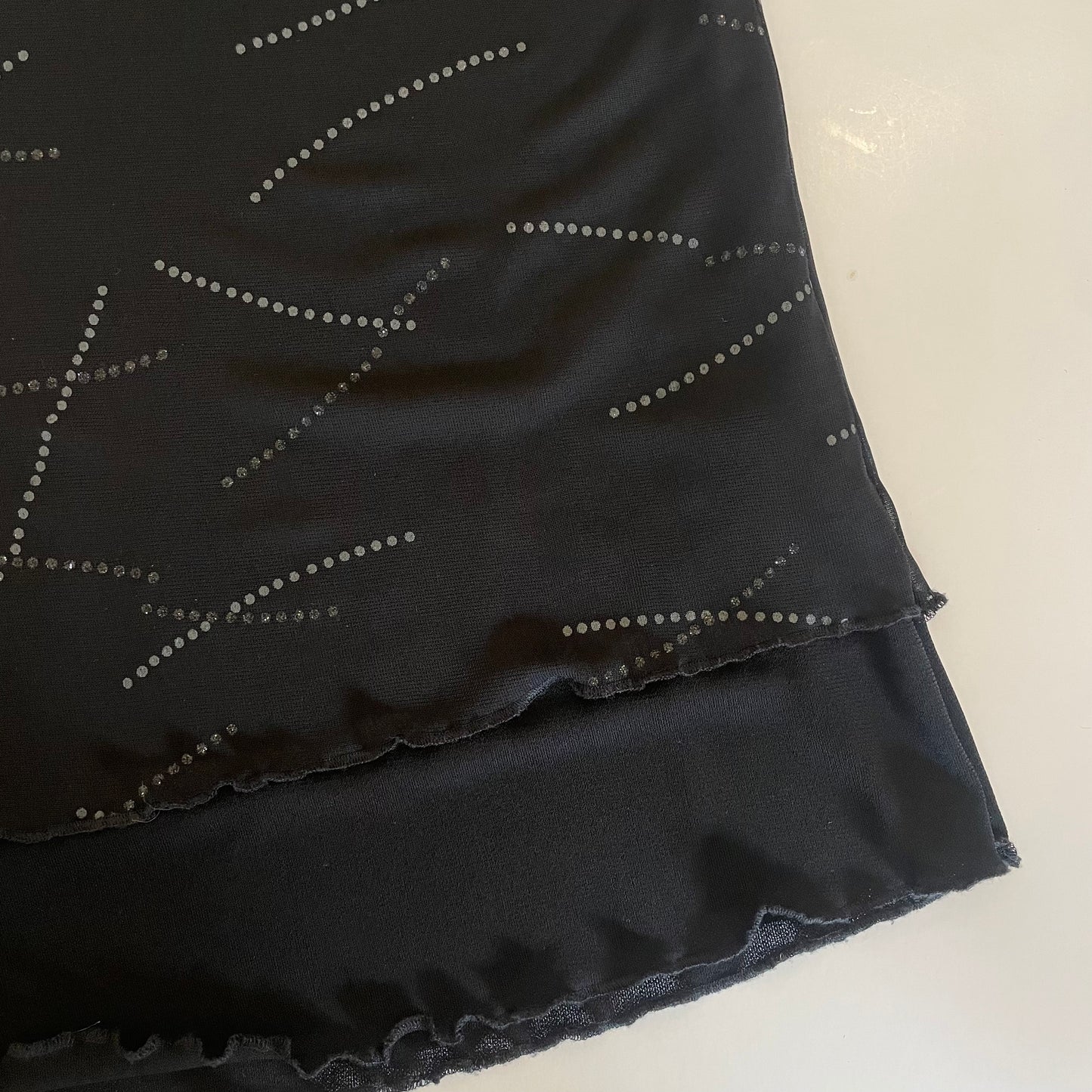 90s black midi skirt