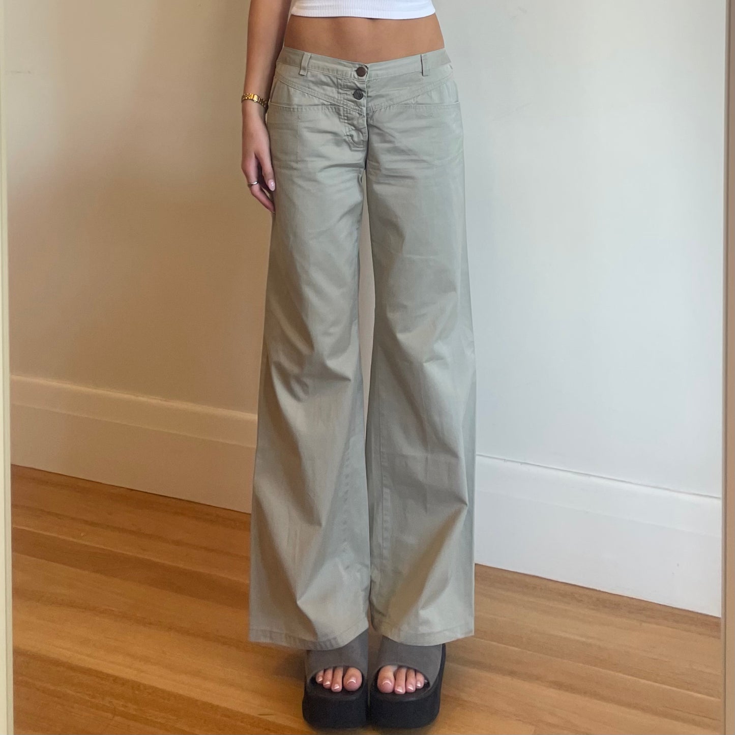 90s beige trousers