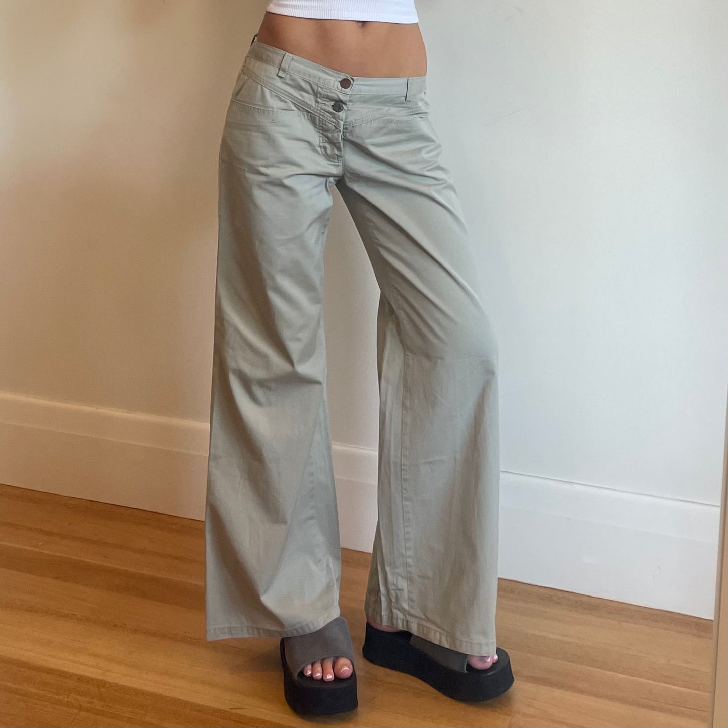 90s beige trousers