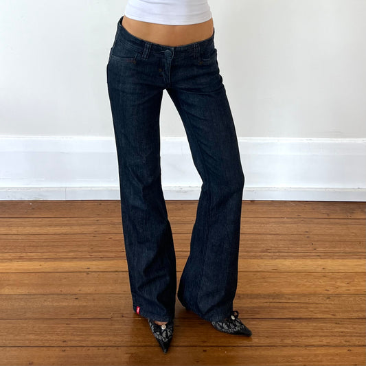 dark wash bootcut jeans
