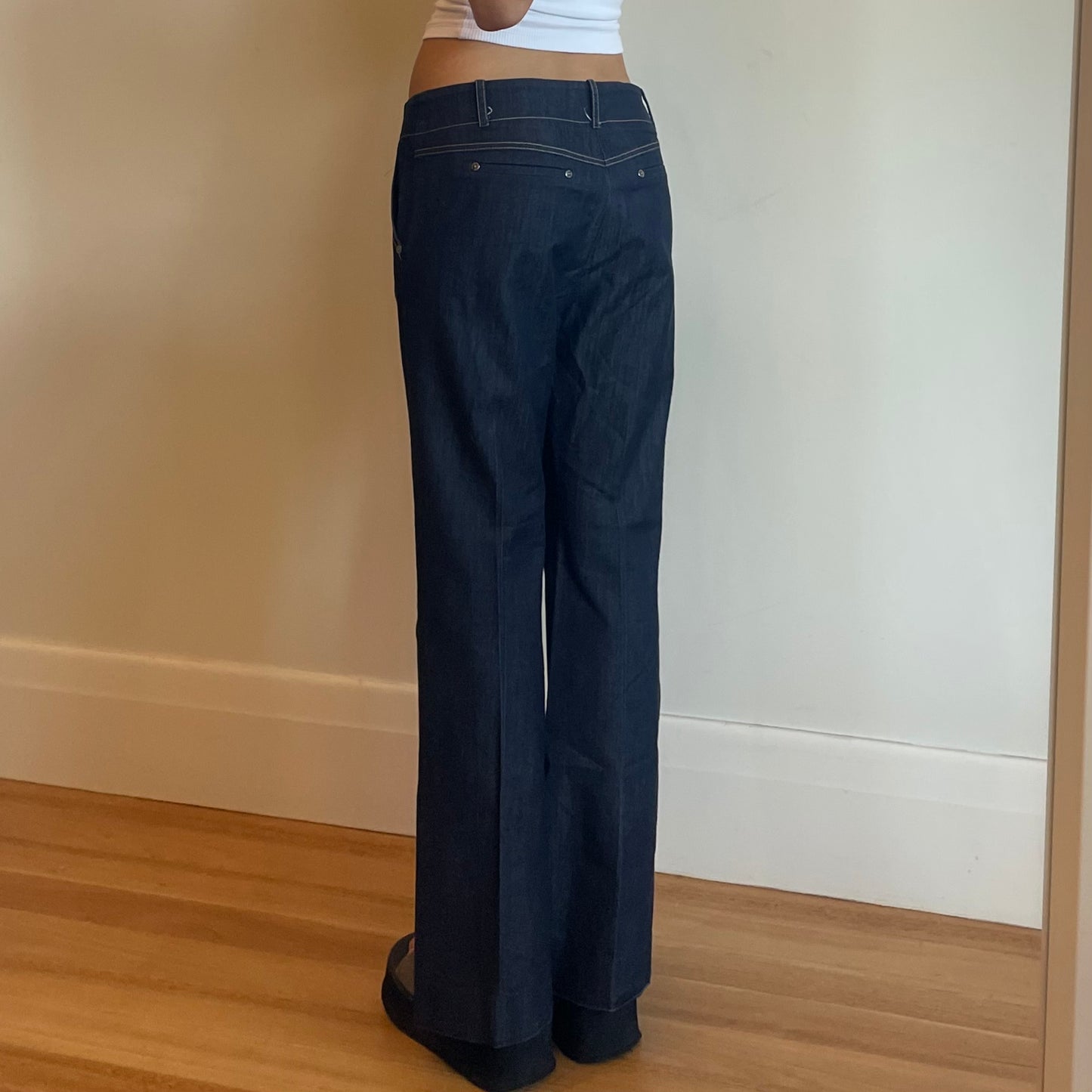 90s low rise flared jeans