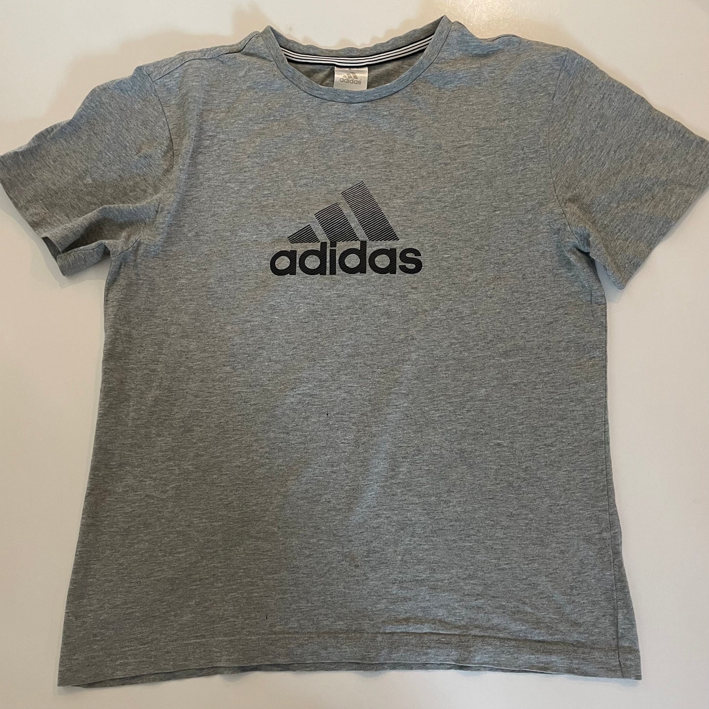 y2k grey Adidas tee