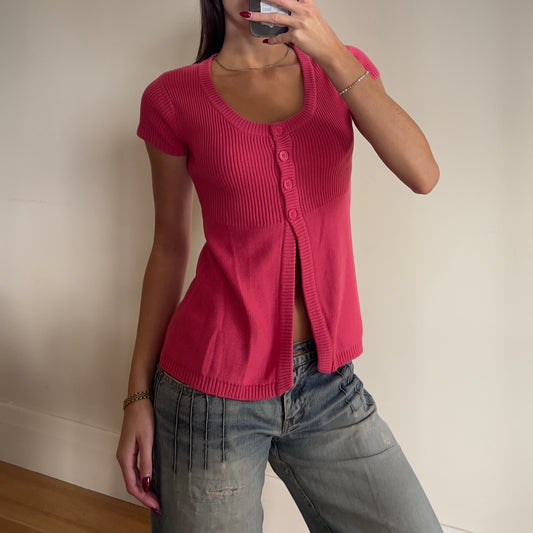 pink baby doll knit
