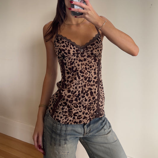 leopard print cami