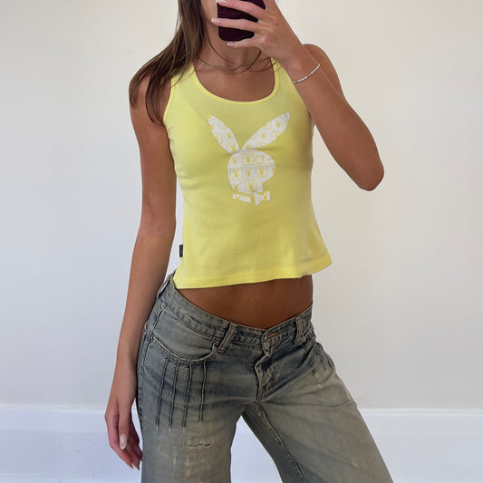 yellow graphic Playboy tank