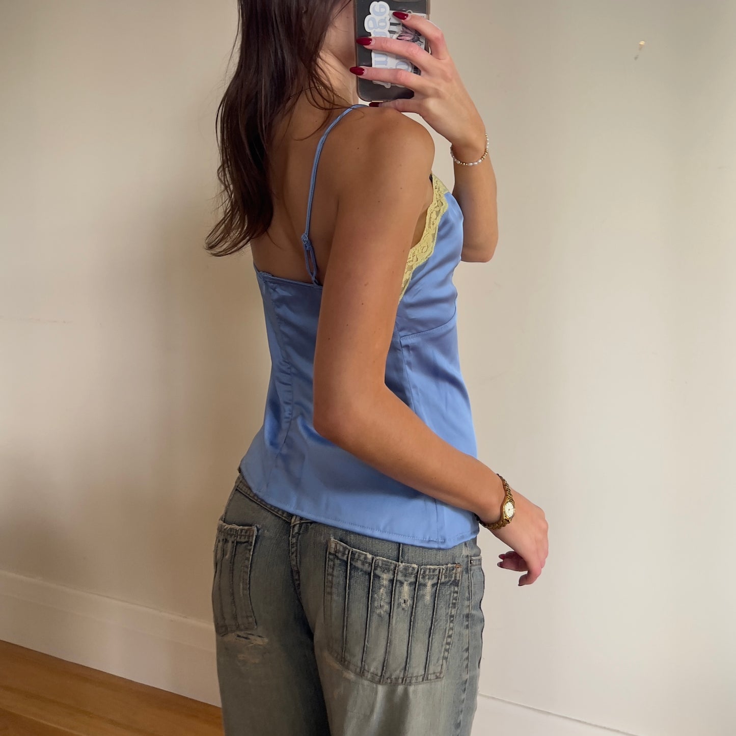 purple/yellow cami