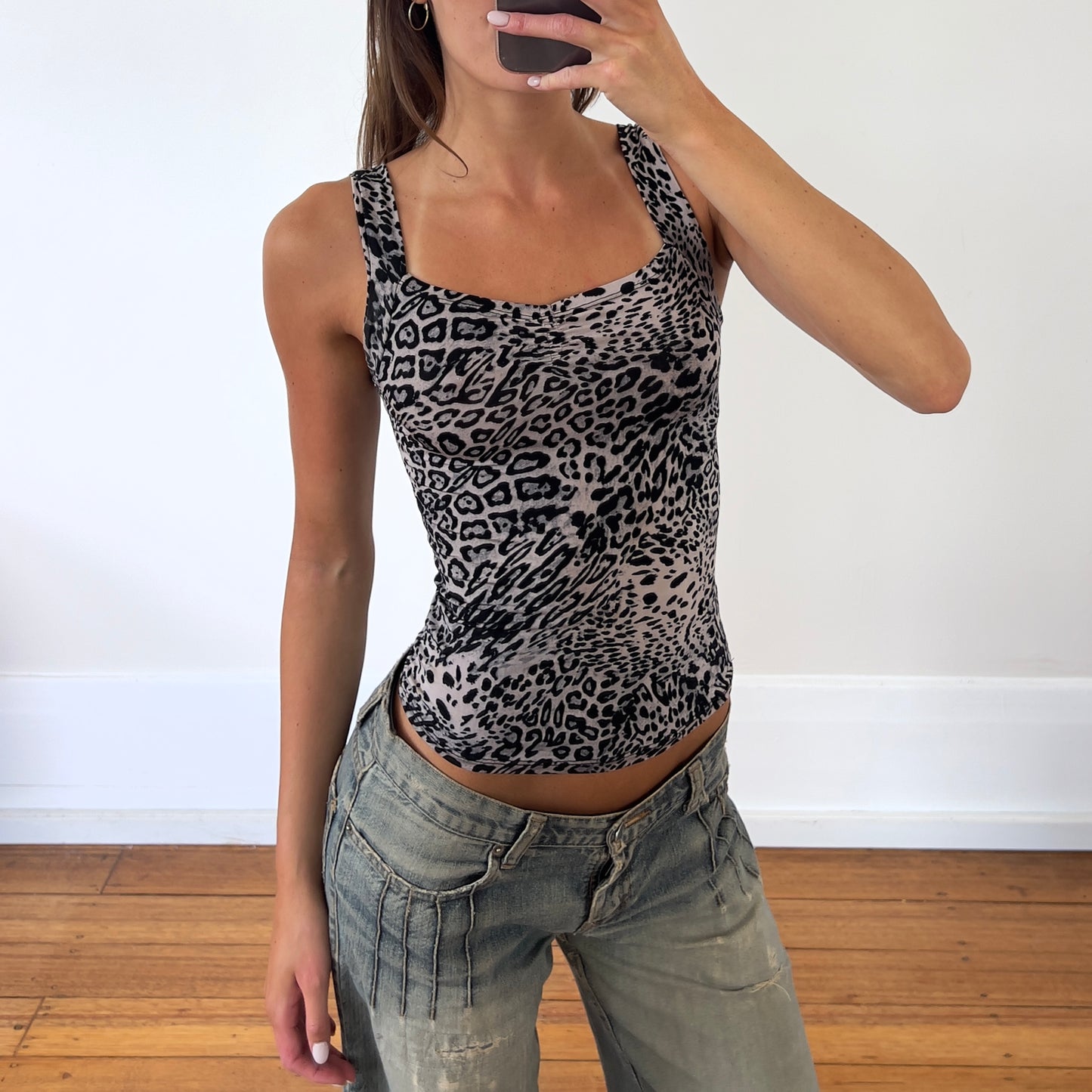 leopard print tank top