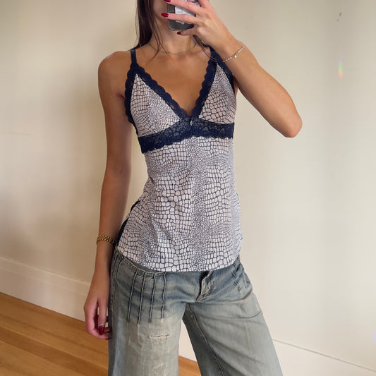 snake print cami