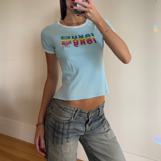2000s graphic Roxy tee