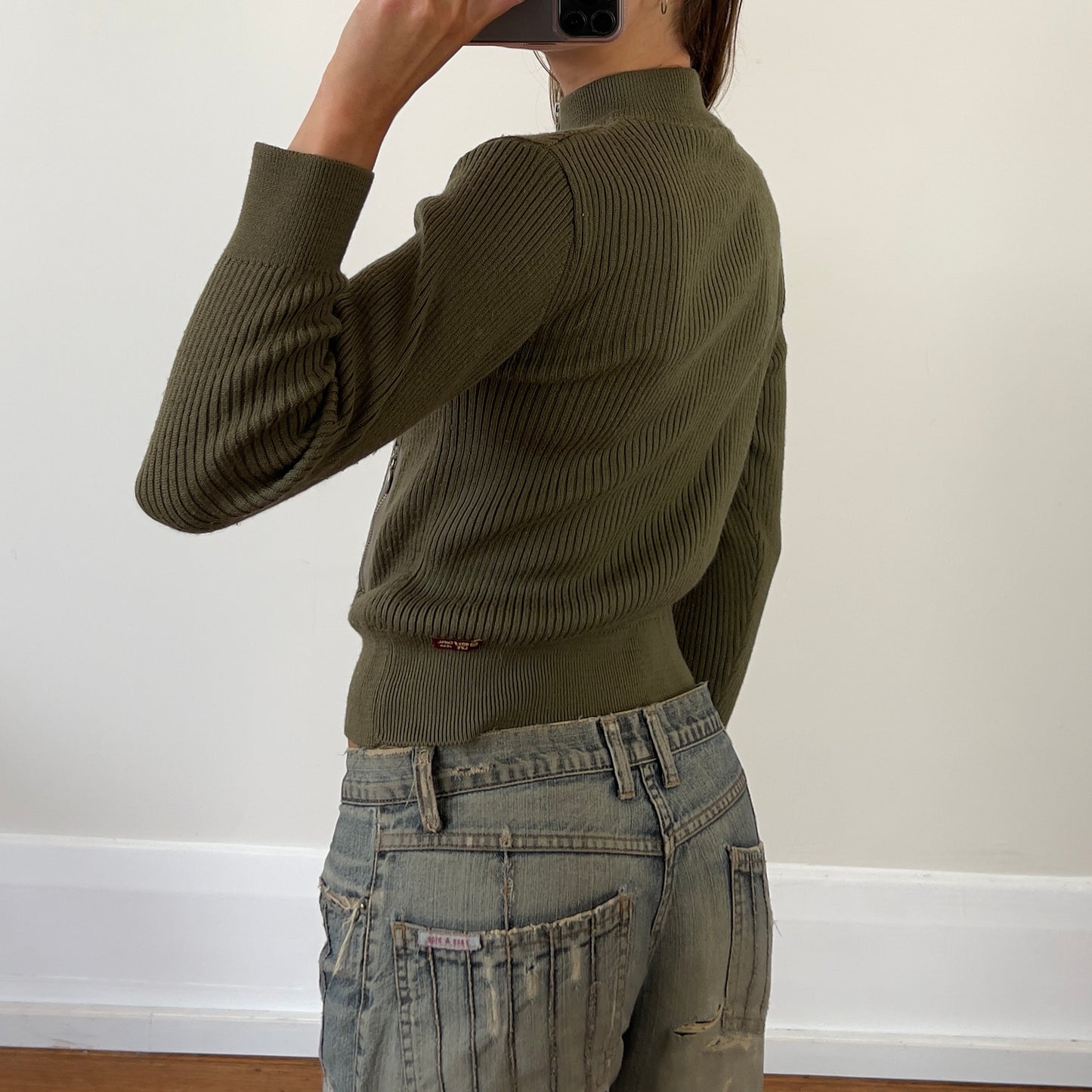 khaki Roxy knit