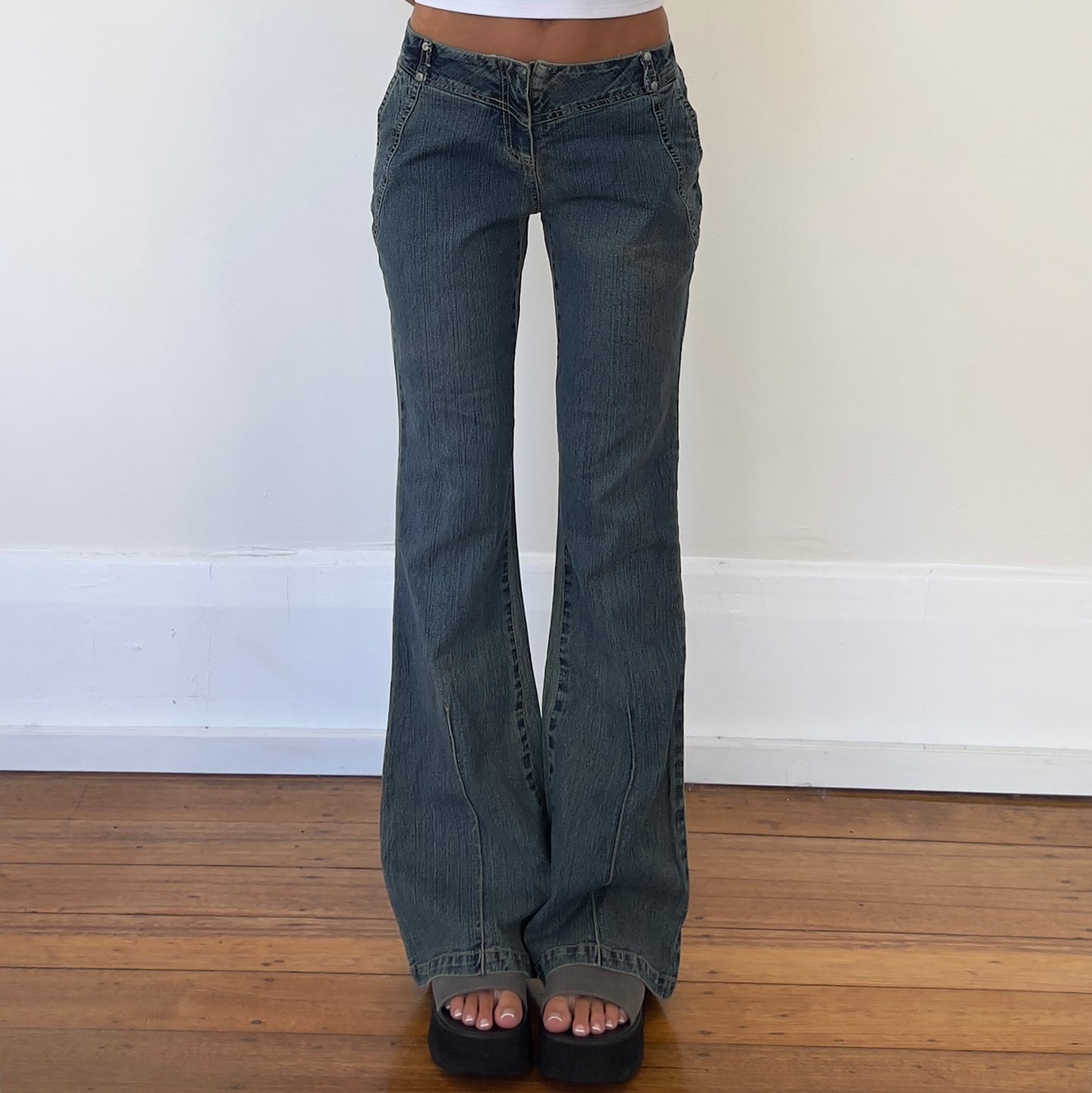 bootcut denim jeans