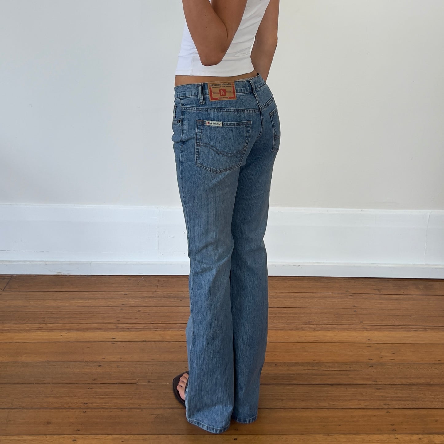flared denim jeans