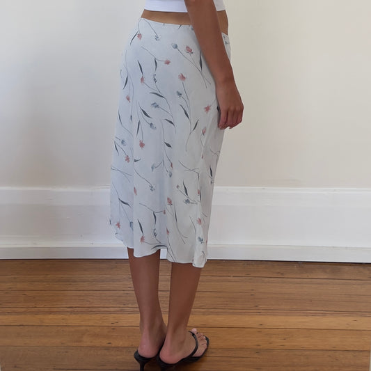 floral midi skirt