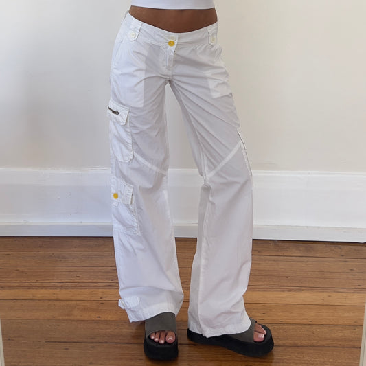 white cargo pants