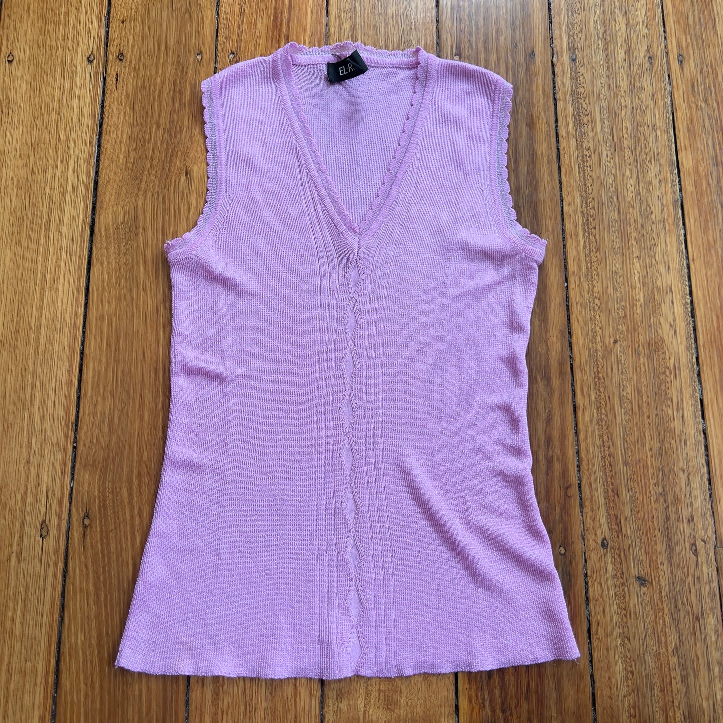 purple knit tank