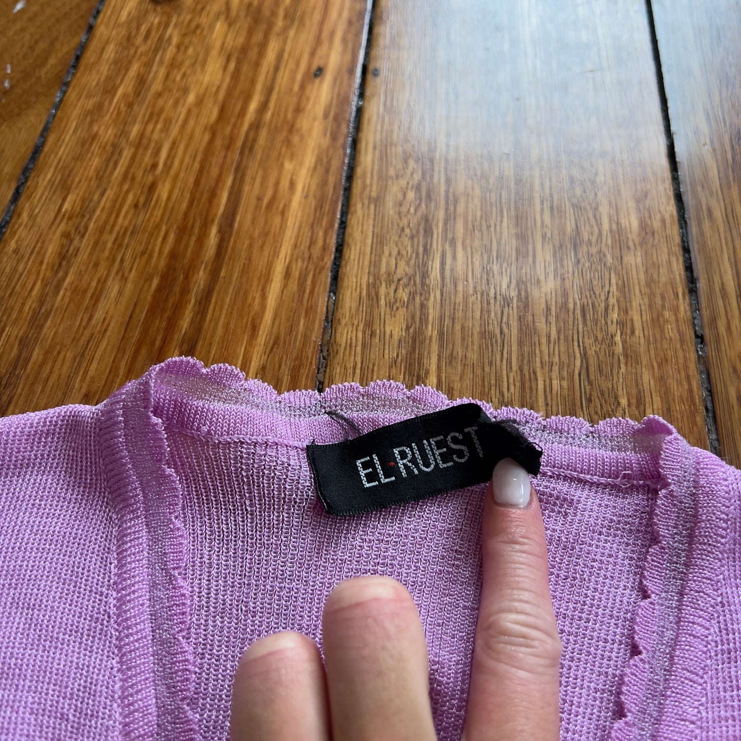 purple knit tank