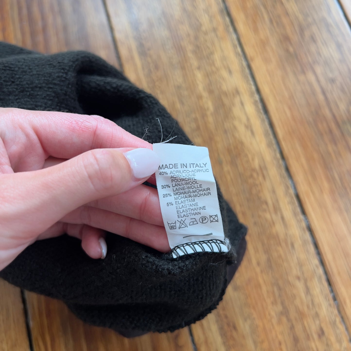 brown Italian mohair wool jumper