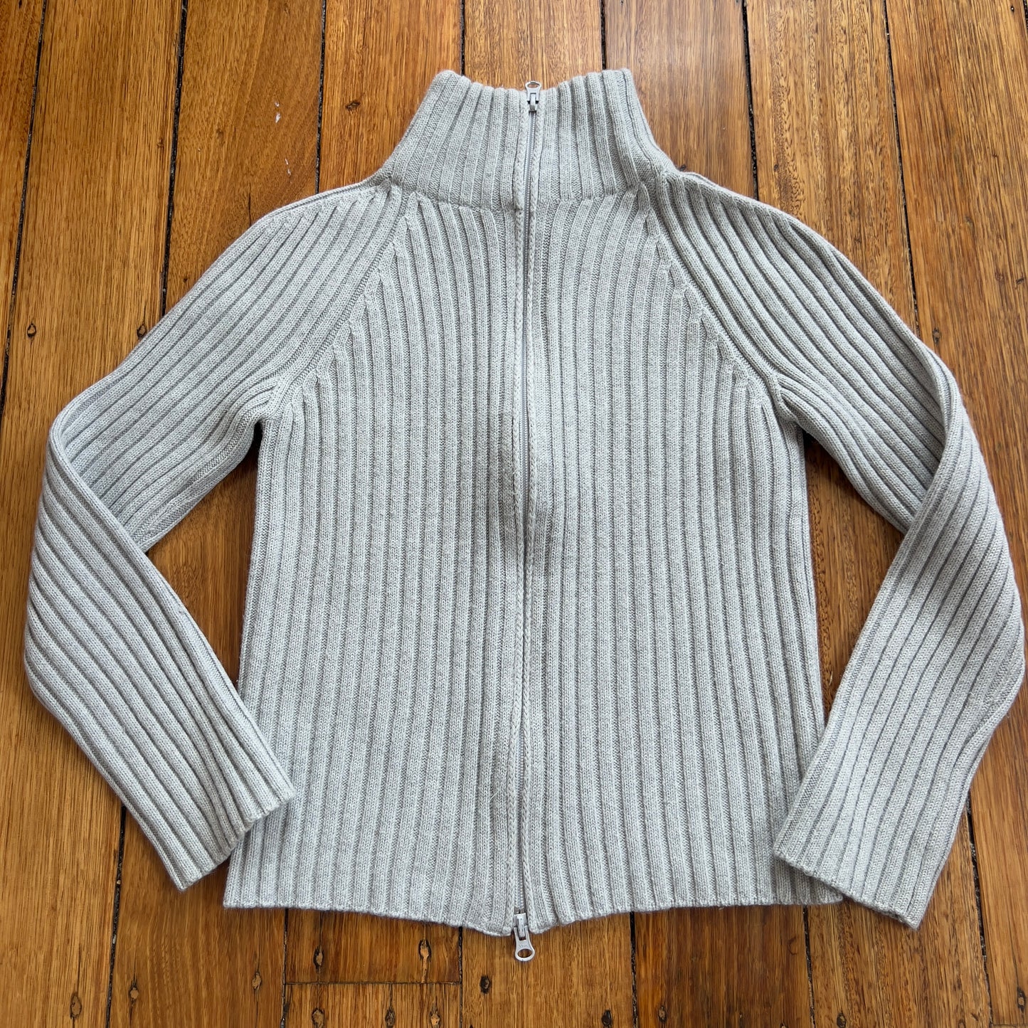 grey knit jumper