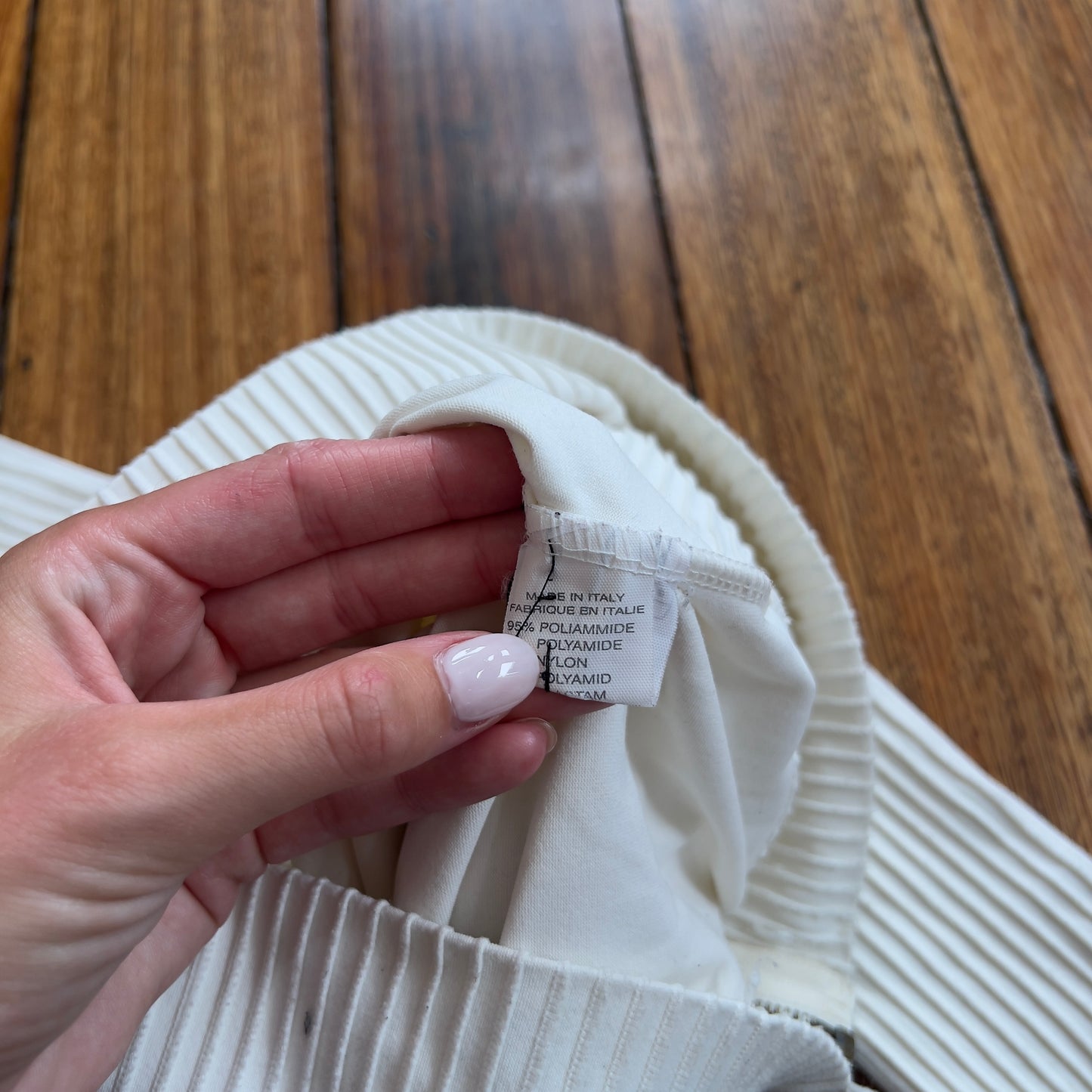 white zip up jacket