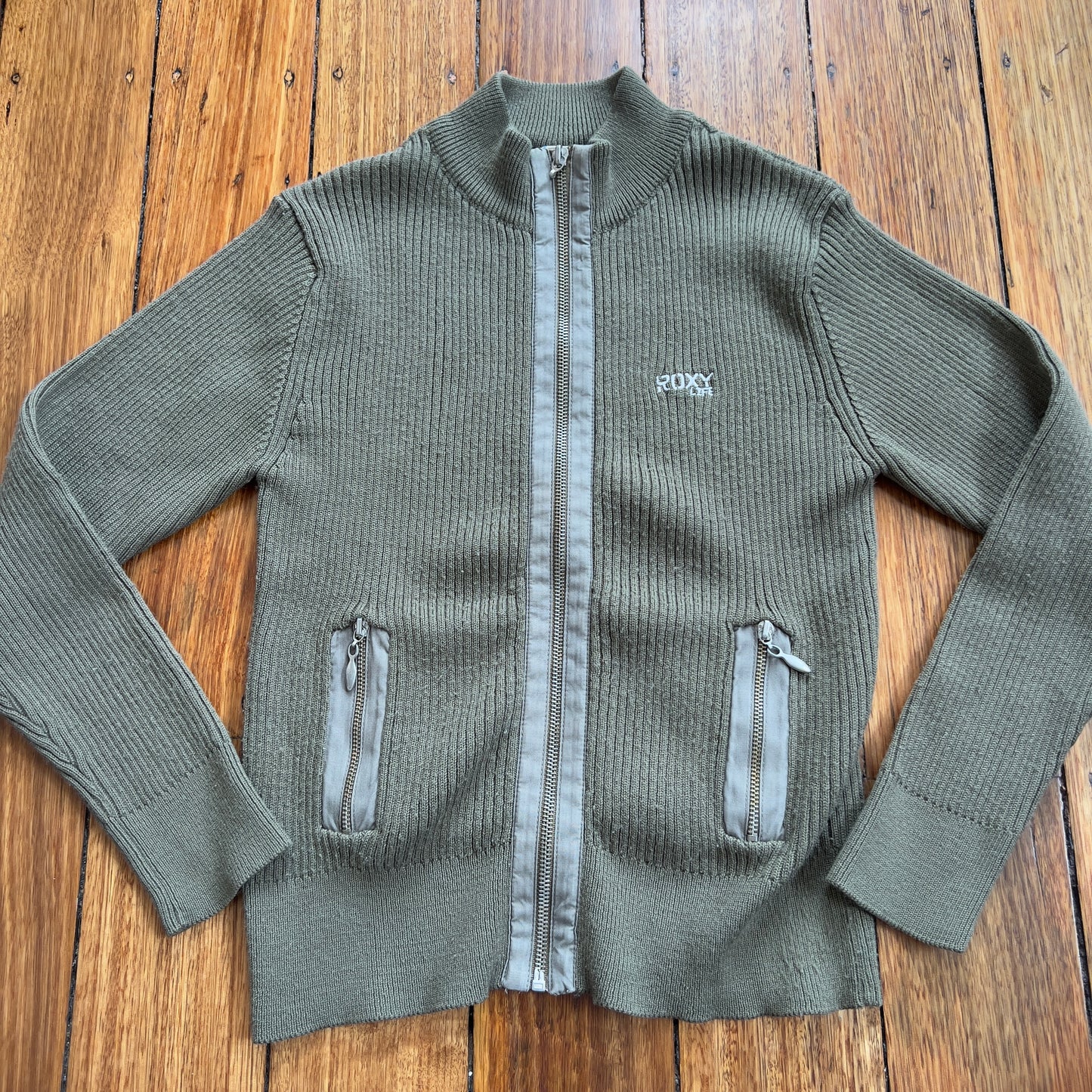 khaki Roxy knit