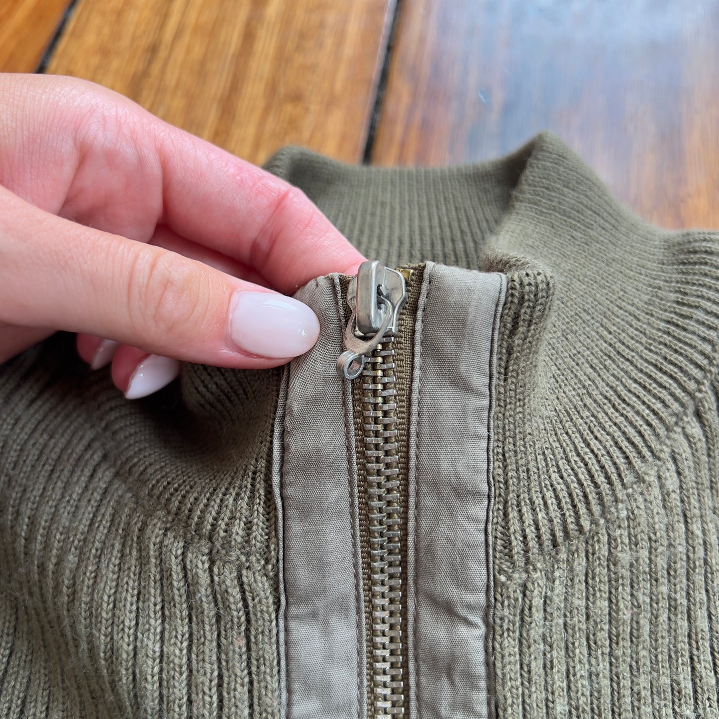 khaki Roxy knit