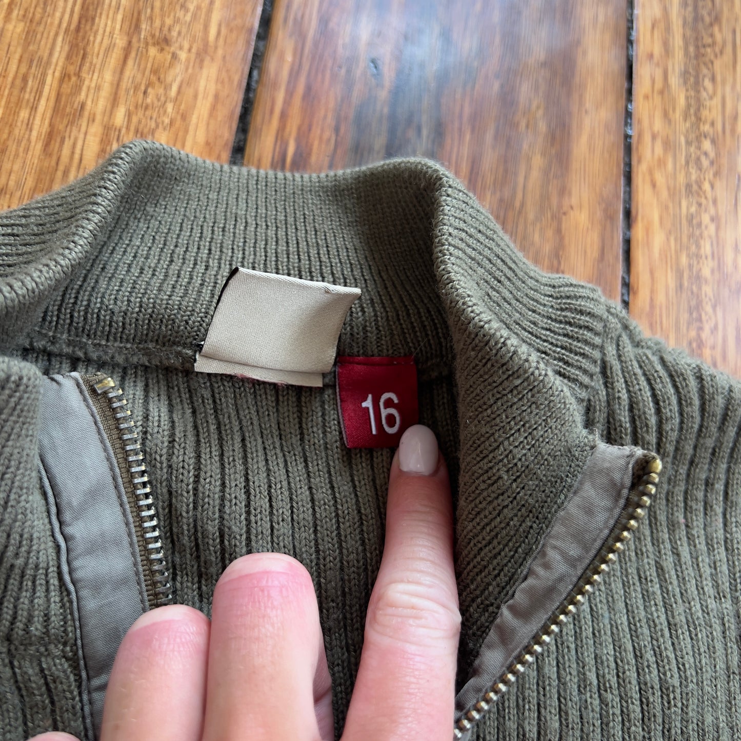 khaki Roxy knit
