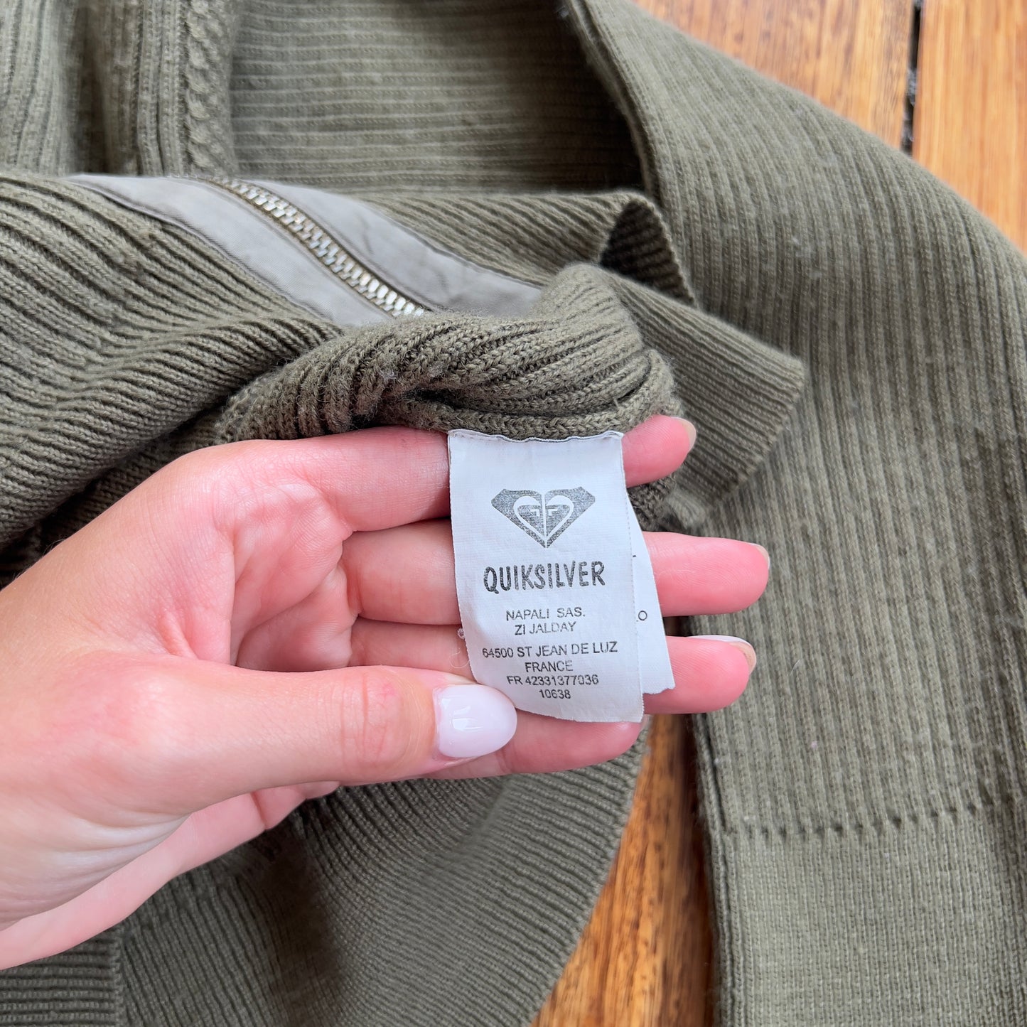 khaki Roxy knit