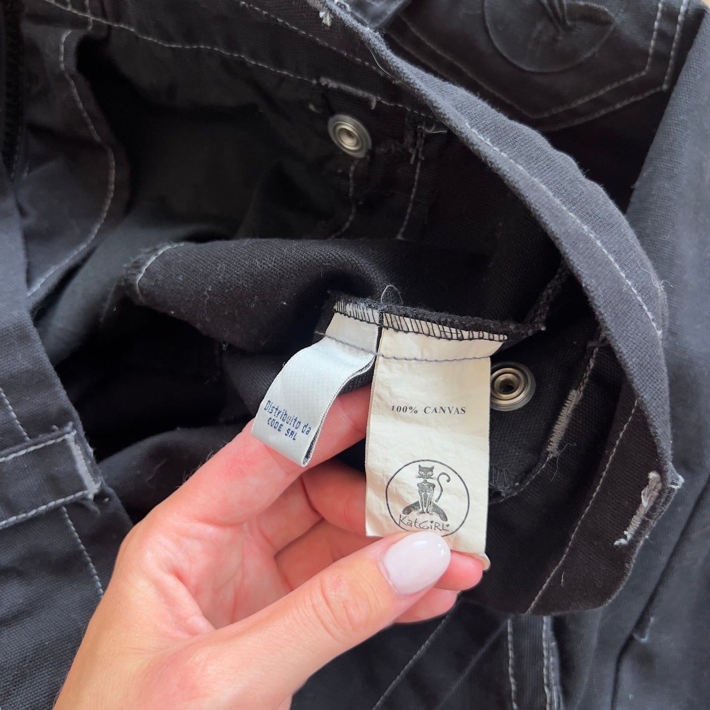 black high neck zip up jacket