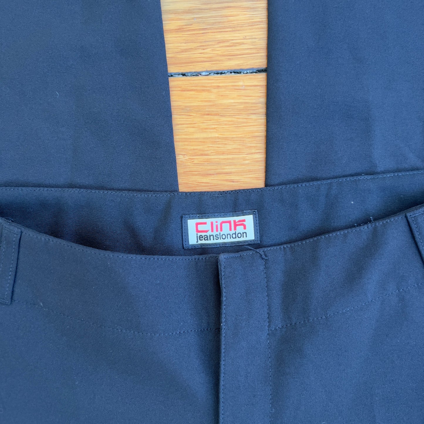 black wide leg trousers