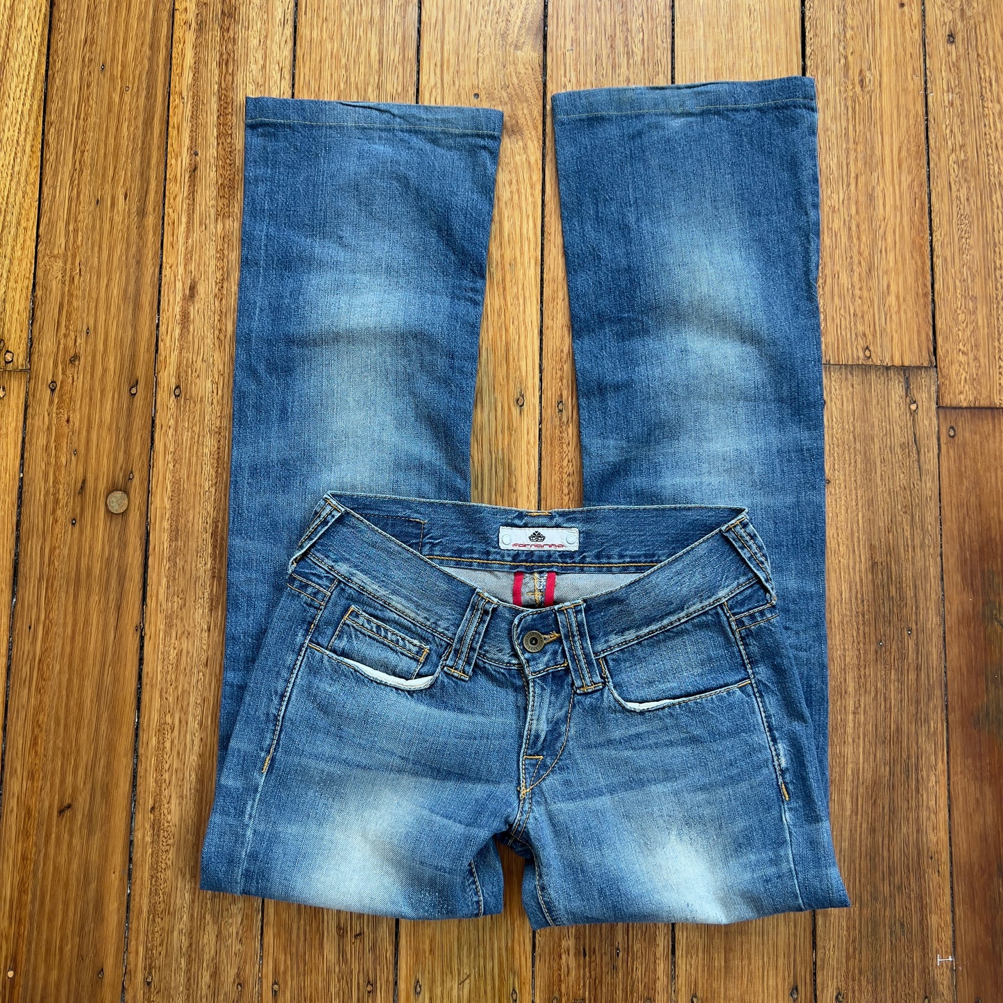 low rise straight leg jeans